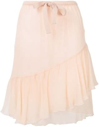 see by chloe silk skirt